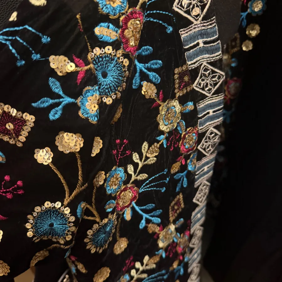 کت مخمل سوزن دوزی