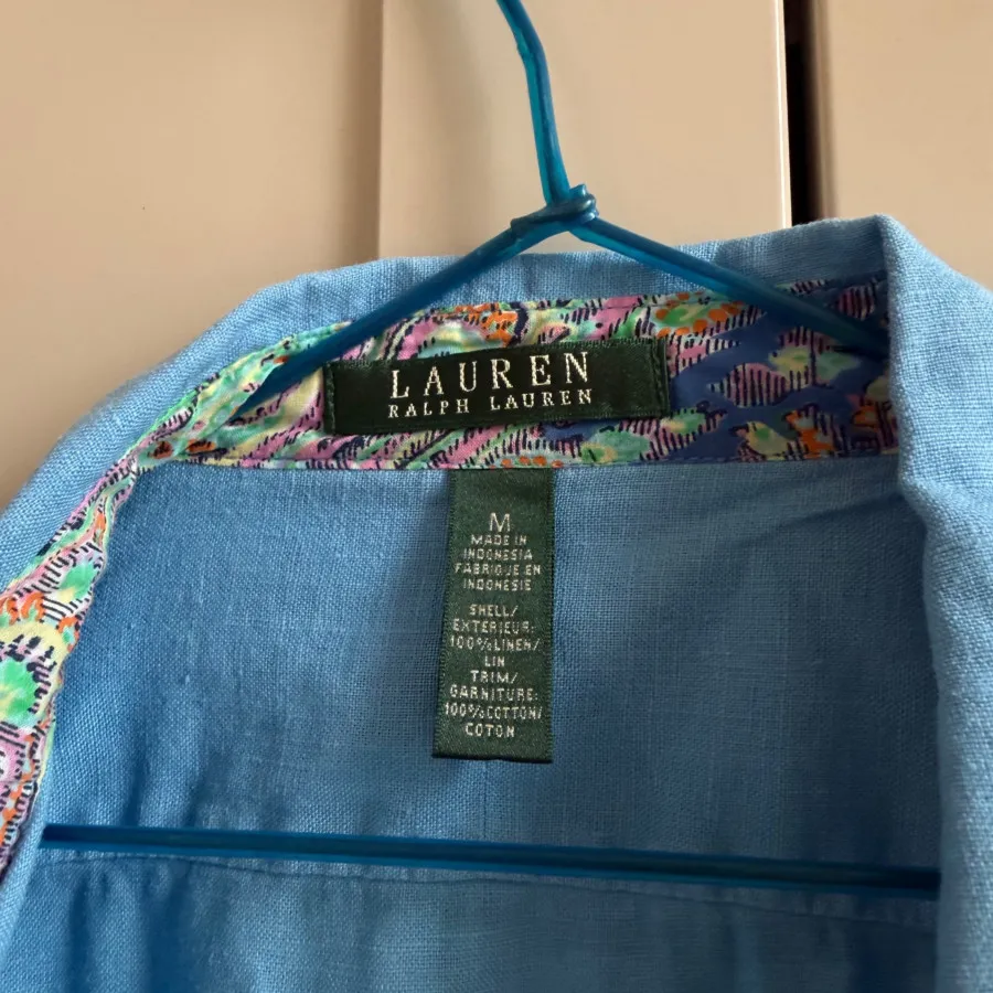 شومیز لینن Ralph lauren