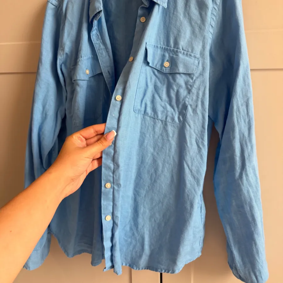 شومیز لینن Ralph lauren