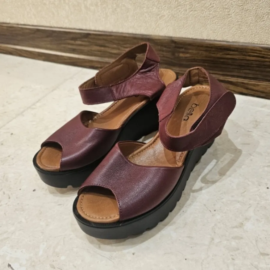 صندل لژدار چرم Bella اصل