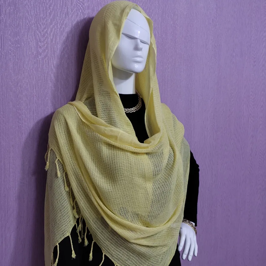 شال نخی زرد Tobtex