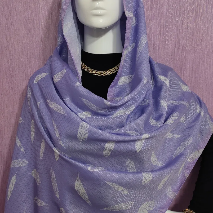 شال یاسی طرح پر