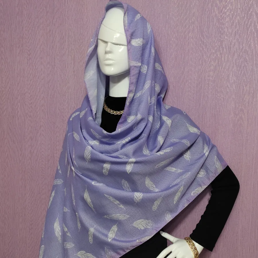 شال یاسی طرح پر