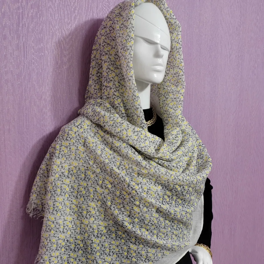 شال نخی گل ریز وارداتی