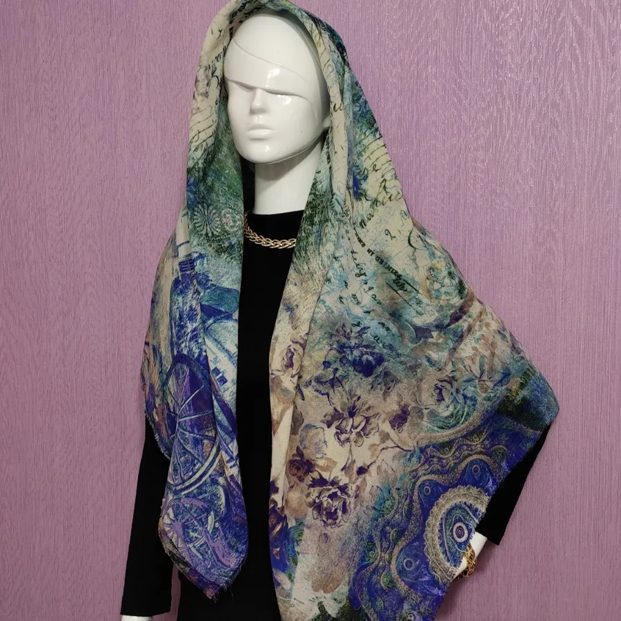 روسری نخی ژاکارد