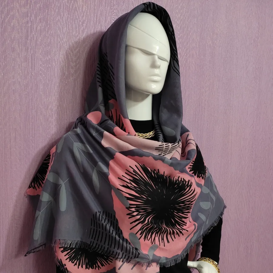 روسری نخی ژاکارد