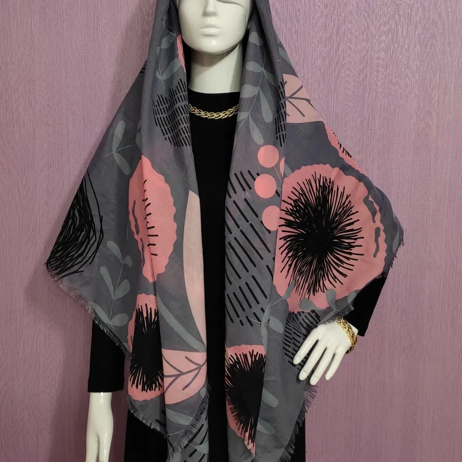 روسری نخی ژاکارد