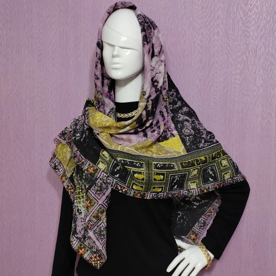 روسری نخی ژاکارد