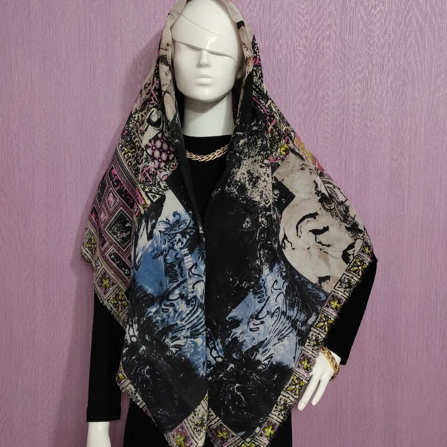 روسری نخی ژاکارد
