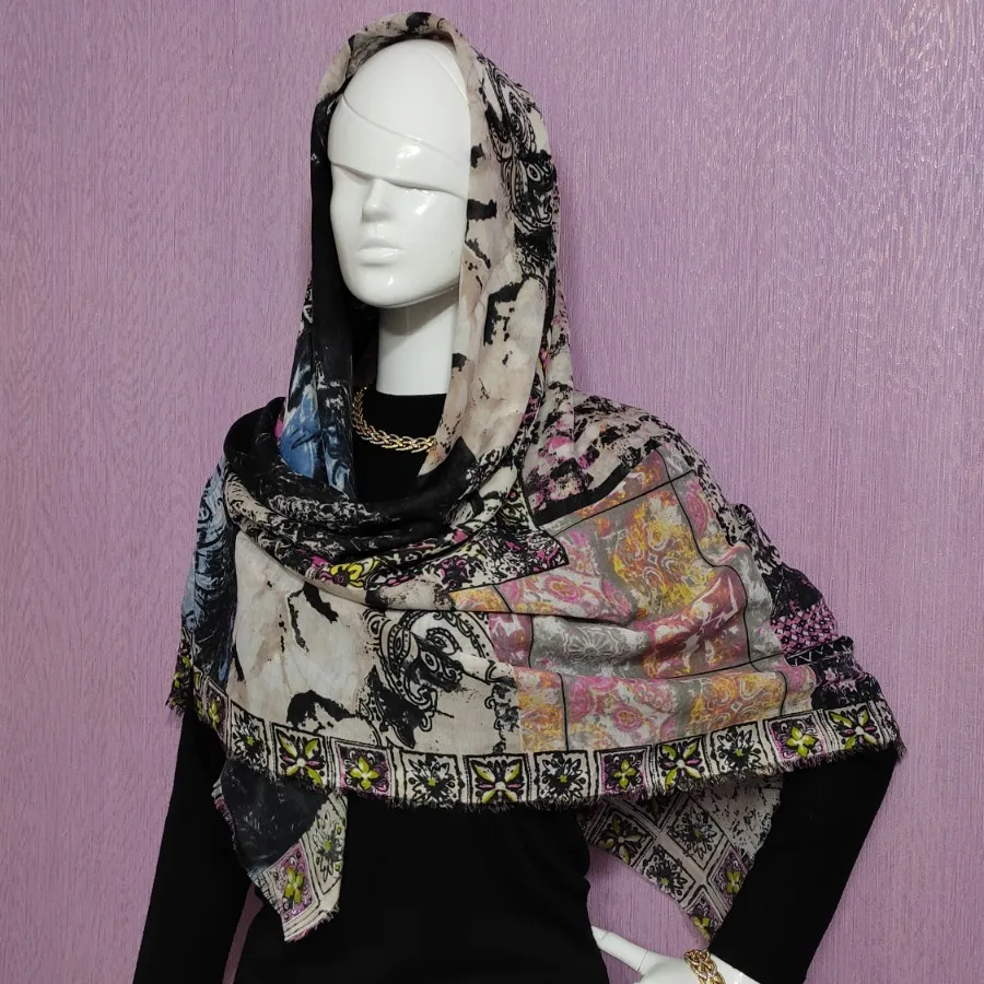 روسری نخی ژاکارد