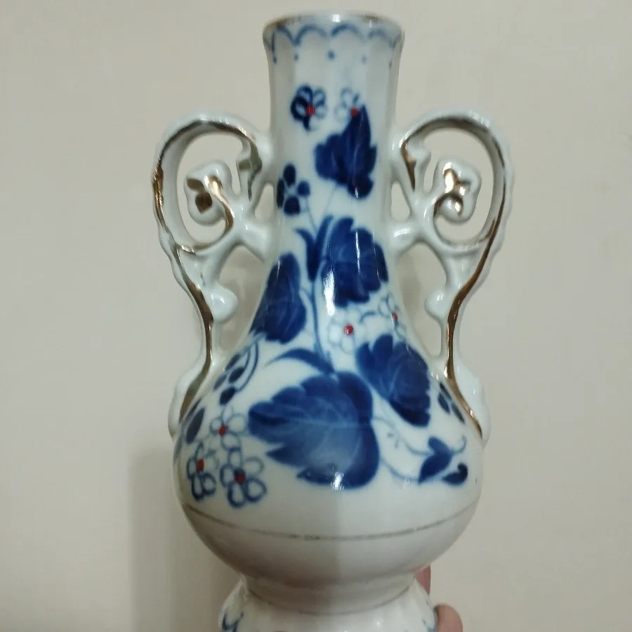 گلدان قلم آبی روسی