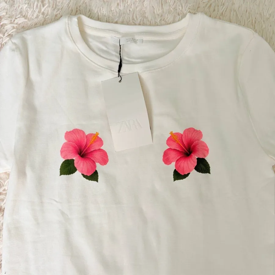 تیشرت سفید زارا