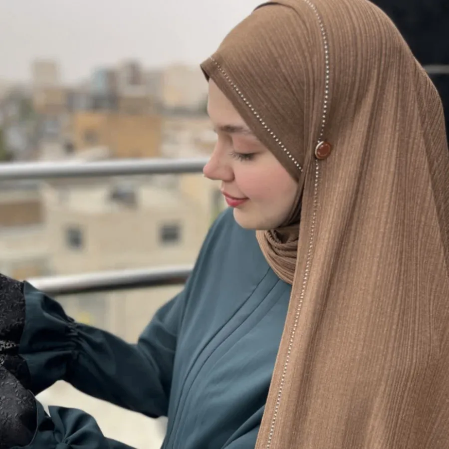 شال کویتی نگین دار