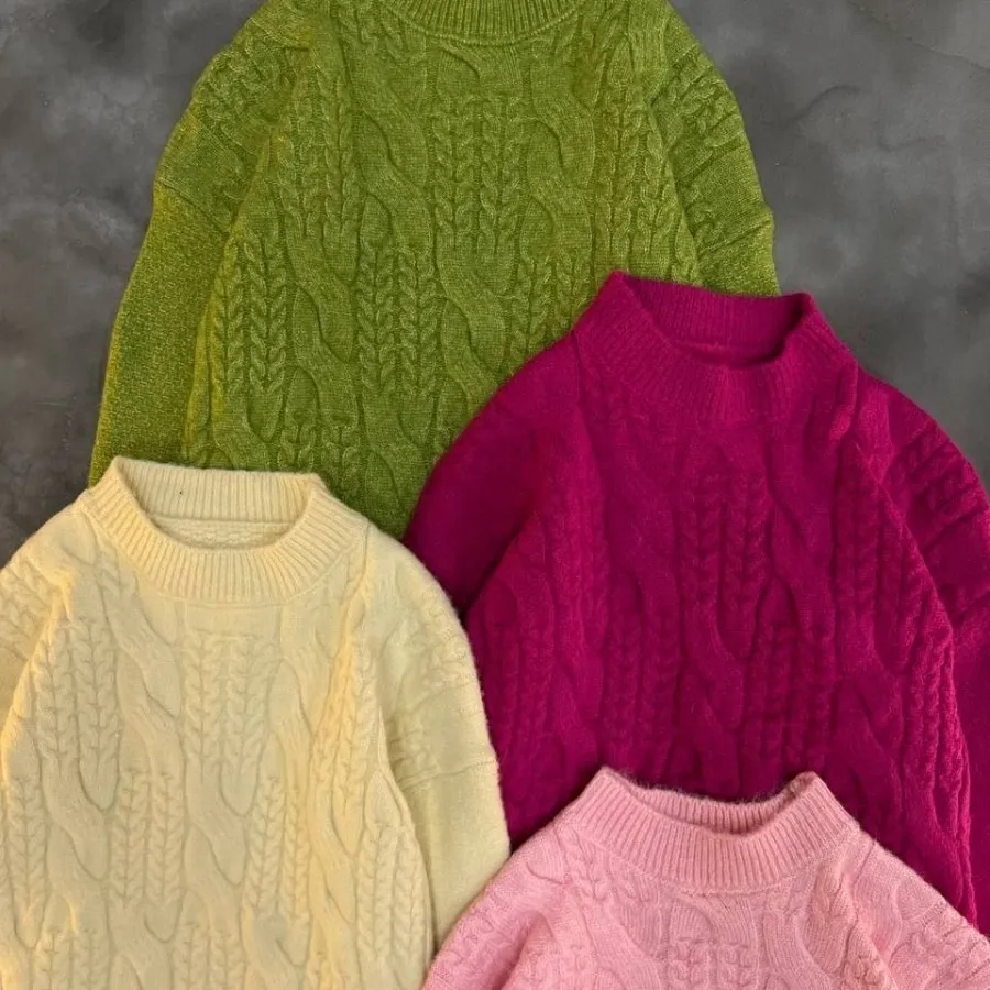 بافت ضخیم خارجی صورتی نو
