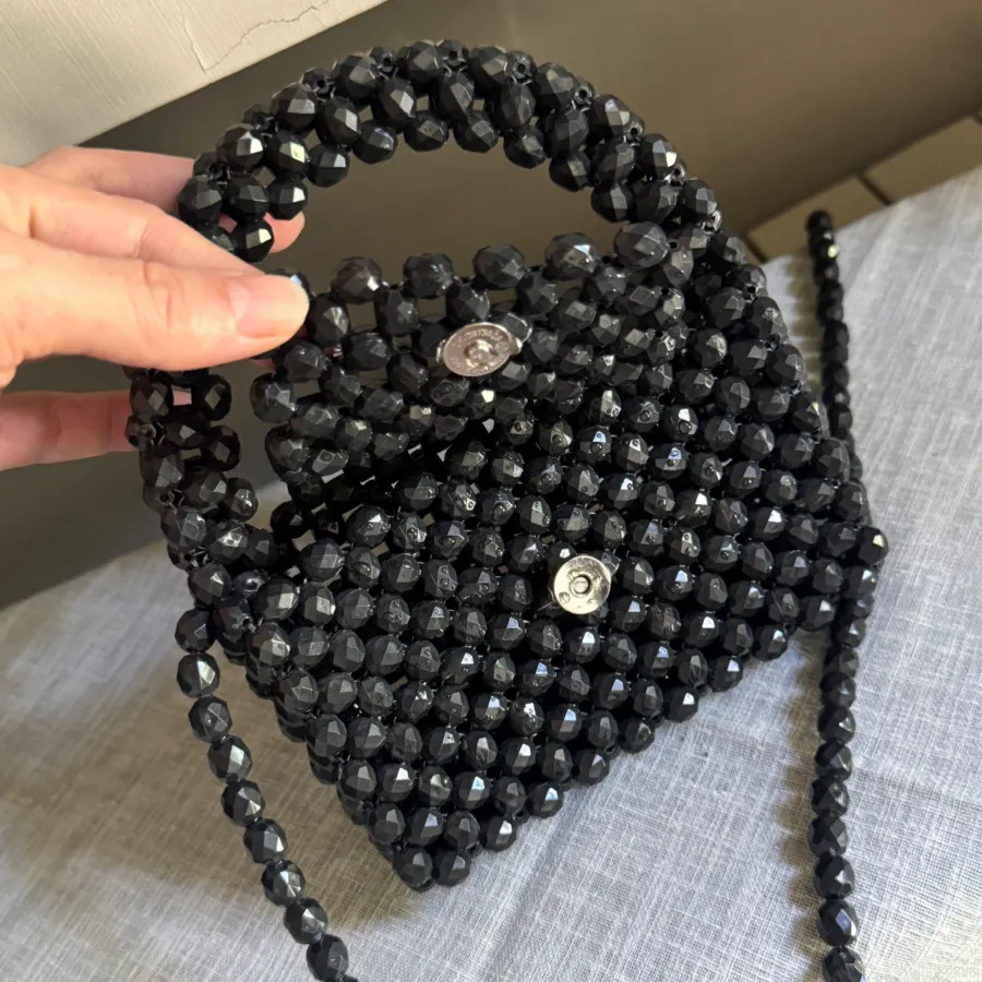 کیف مرواریدی مشکی