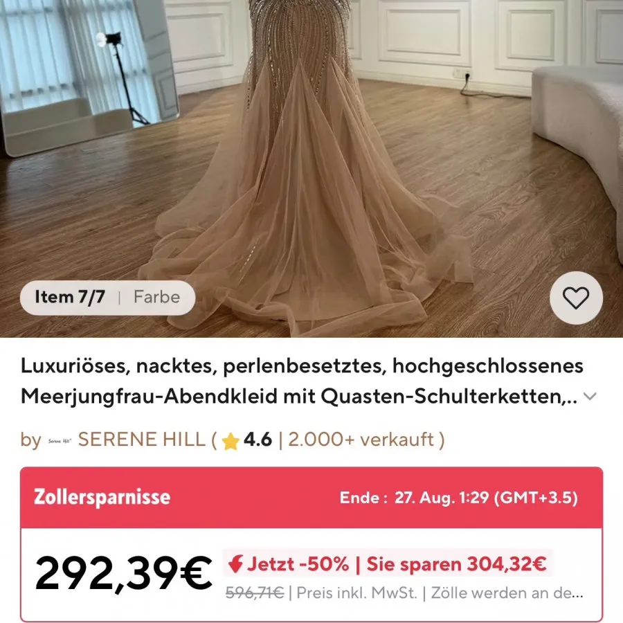 پیراهن مجلسی bella