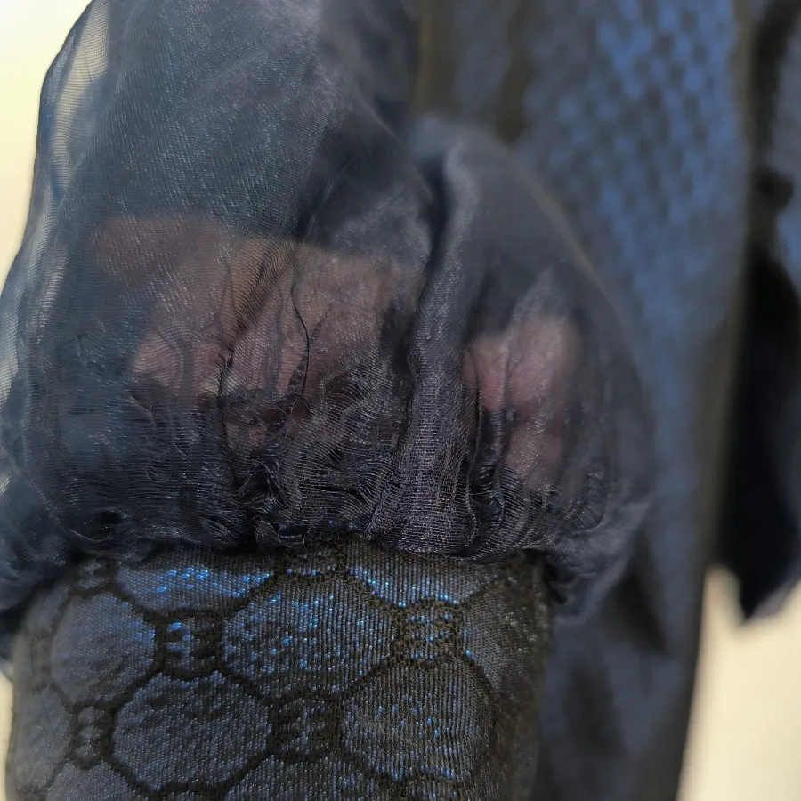 مانتو مجلسی سورمه ای