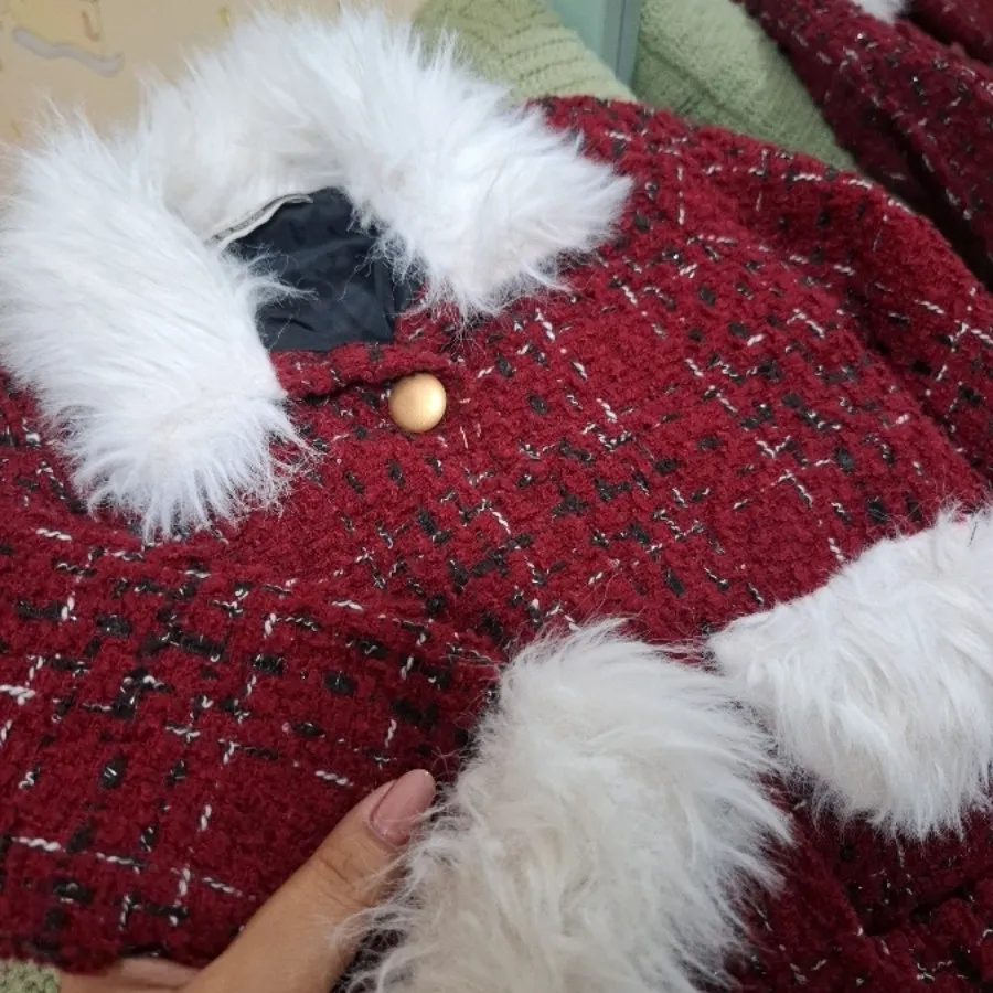 کت دامن دخترانه کریسمسی