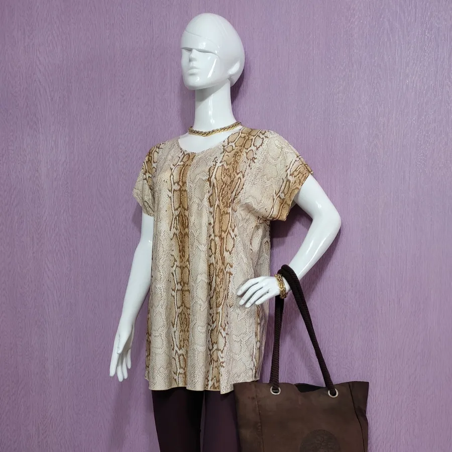 تیشرت طرح پوست ماری