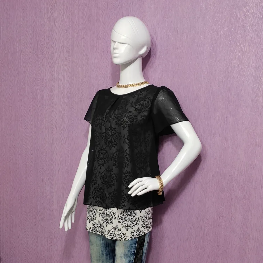 تیشرت دوتکه حریر کره ای