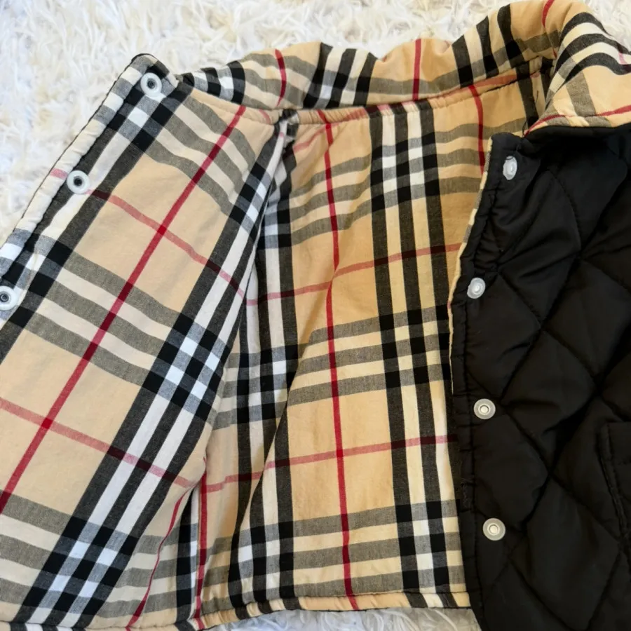 کاپشن دو رو طرح BURBERRY