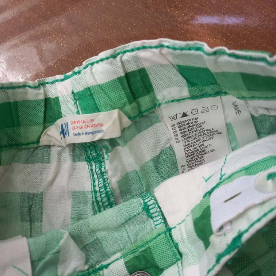 شلوارک کتان برندH&M