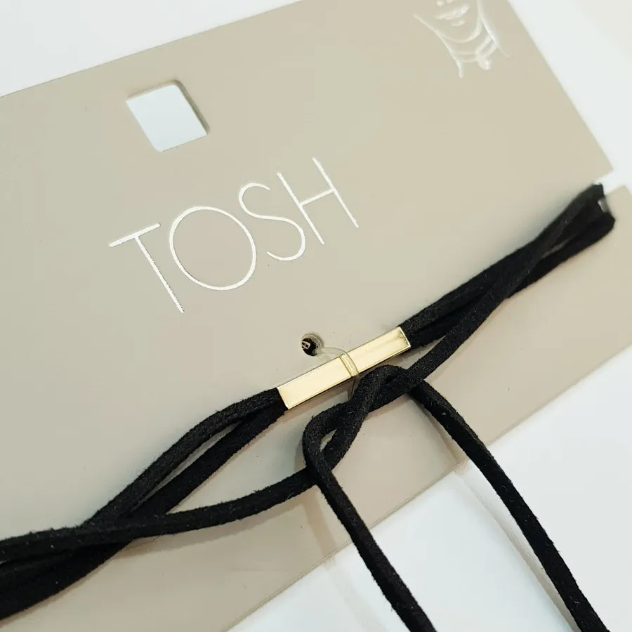 گلوبند مشکی طلایی Tosh