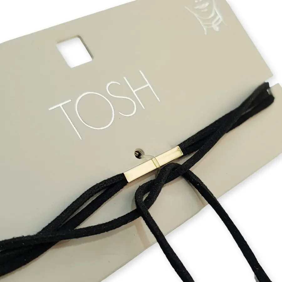گلوبند مشکی طلایی Tosh