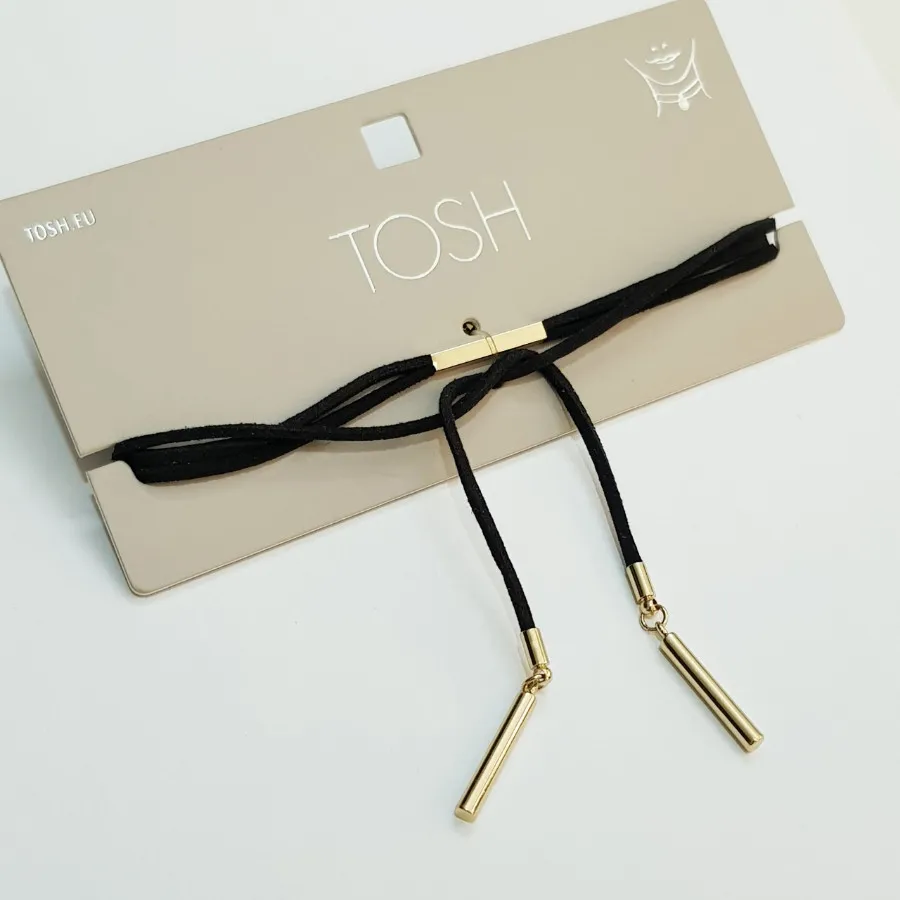 گلوبند مشکی طلایی Tosh