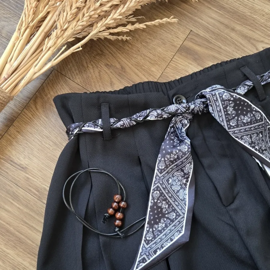 شلوار بگ کرپ مورگان ریزشی