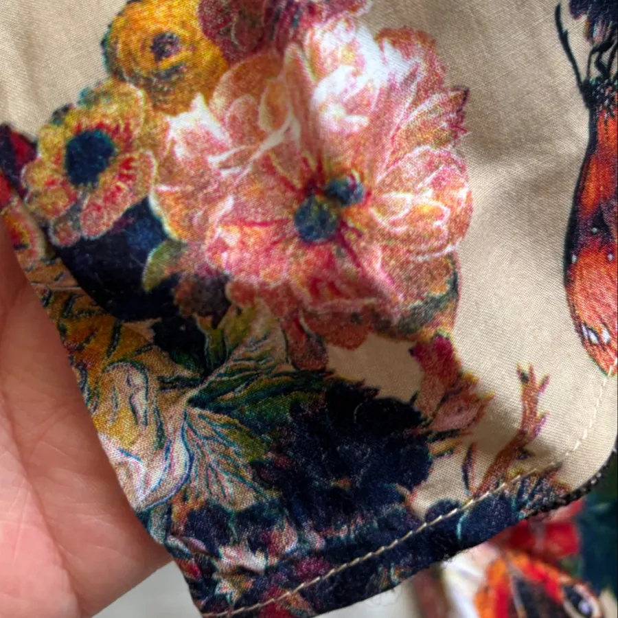 پیراهن نخی پروانه ای
