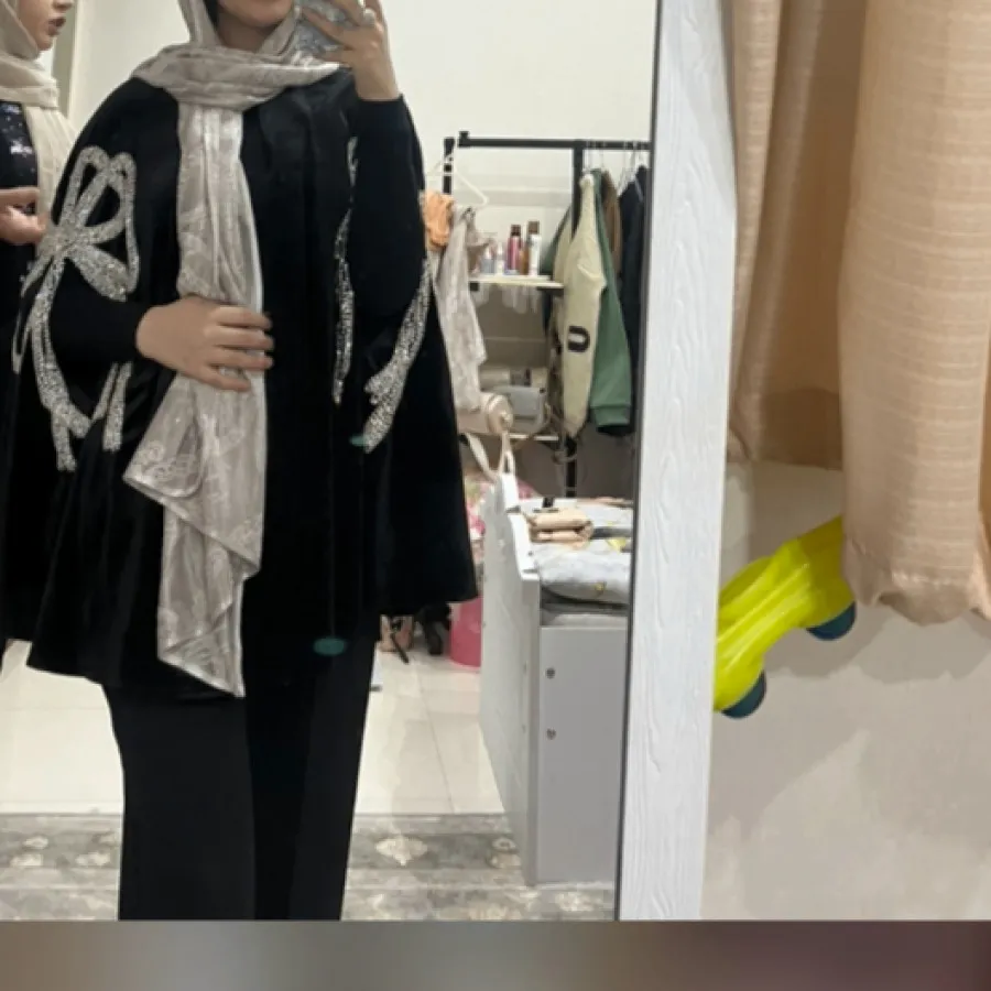 مانتو مجلسی سنگ دوزی شنلی
