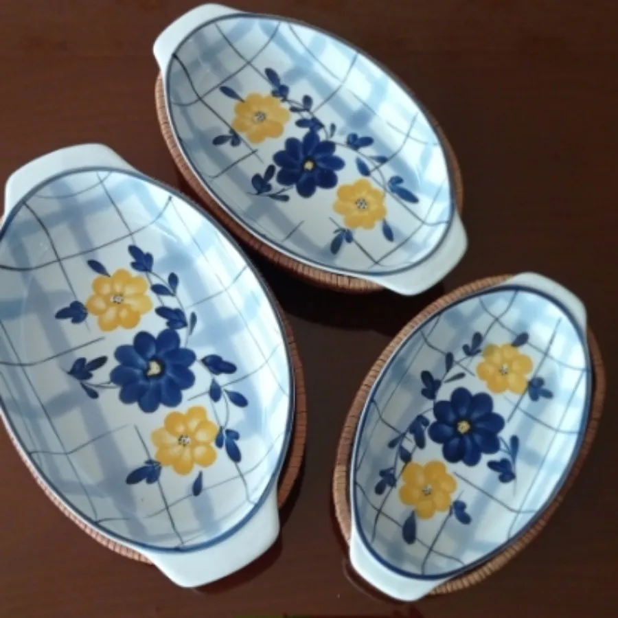 مرغ خوری سه سایز گل پنبه