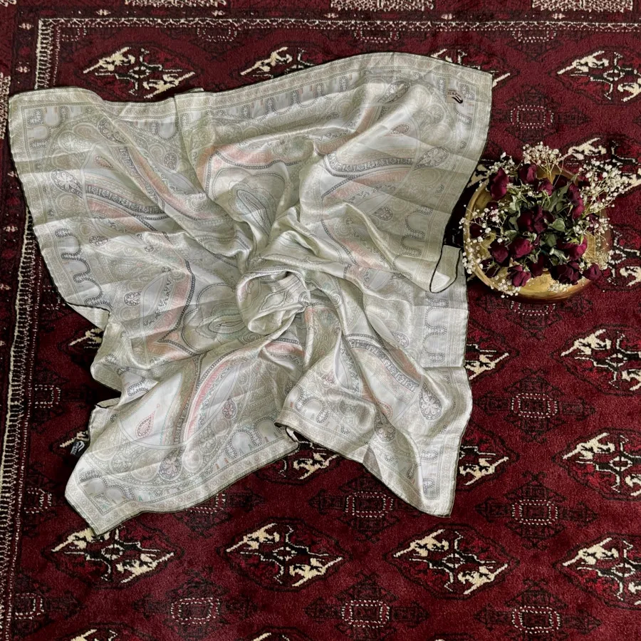 روسری ساتن ابریشم