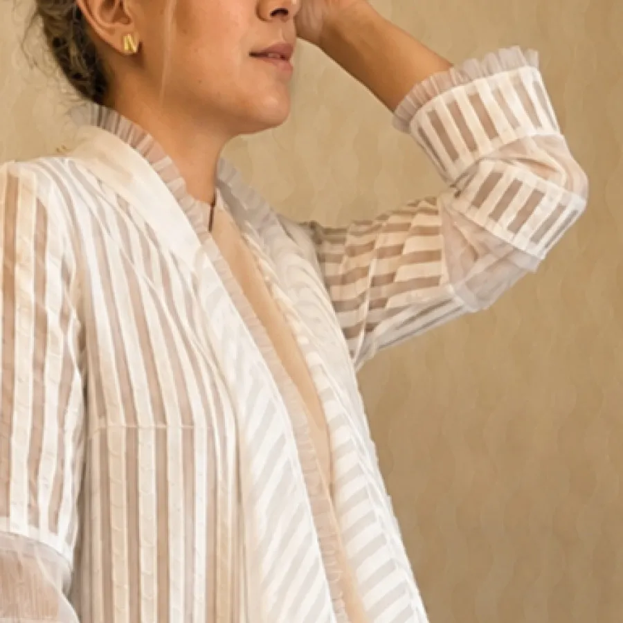مانتو مجلسی سفید