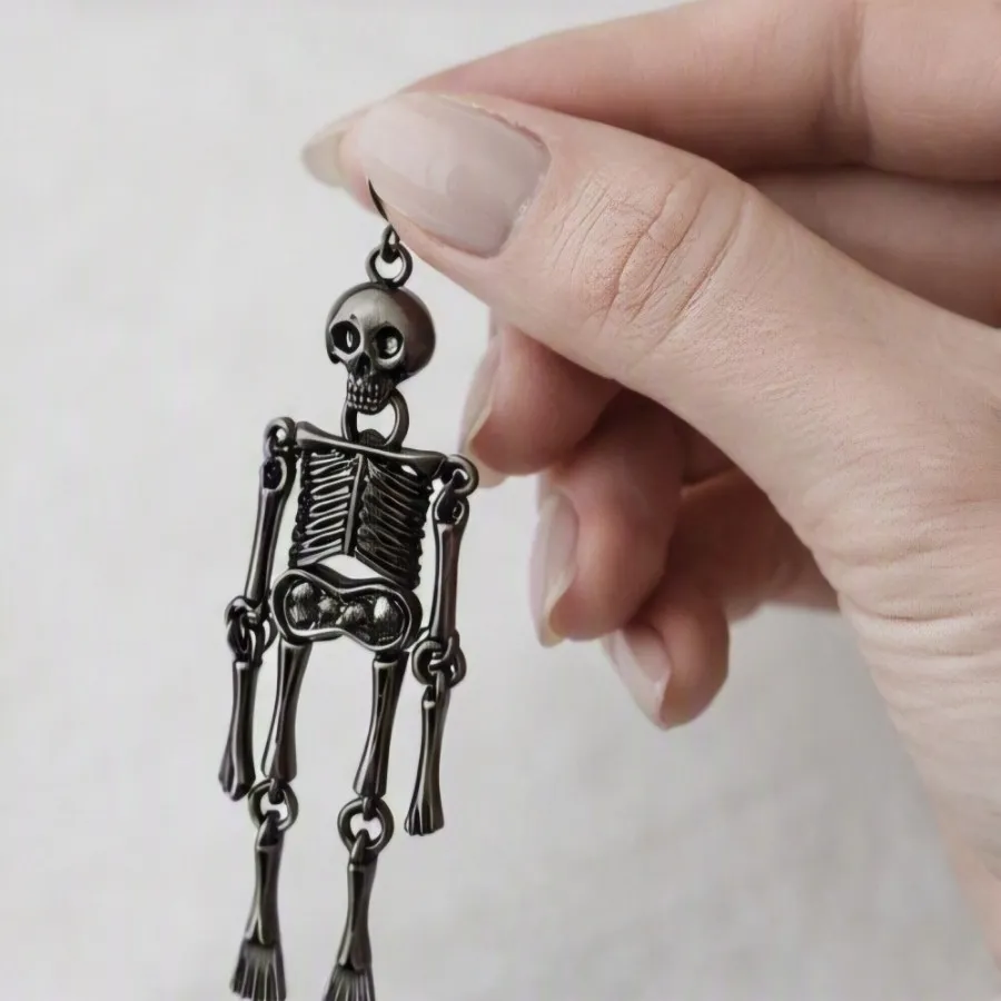 گوشواره فانتزی اسکلت