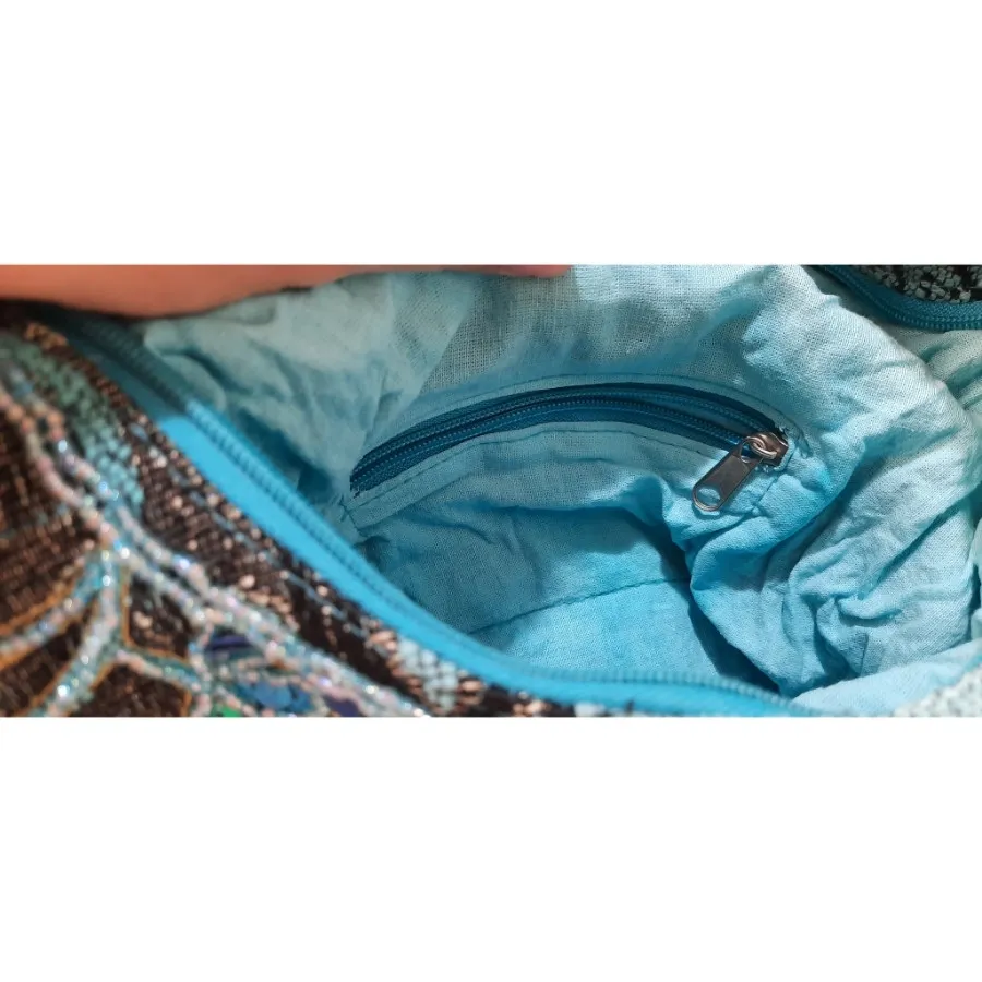 کیف رودوشی منجوق دوزی