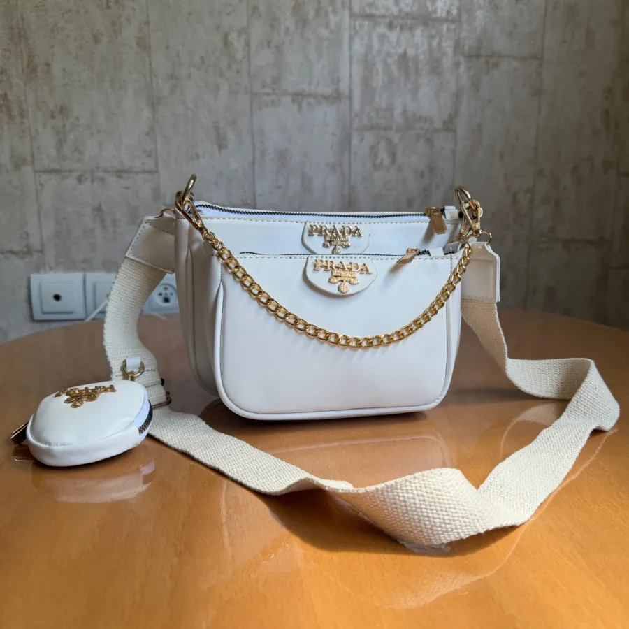 کیف چرم برند prada نو