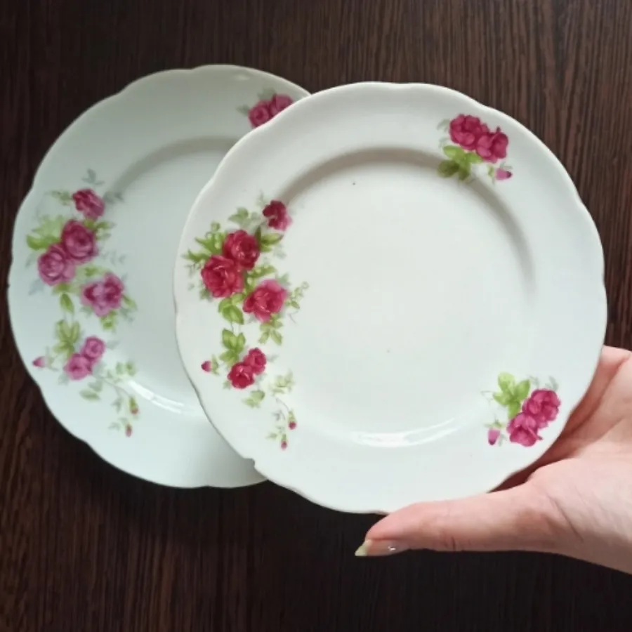 بشقاب  میوه خوری گلسرخی