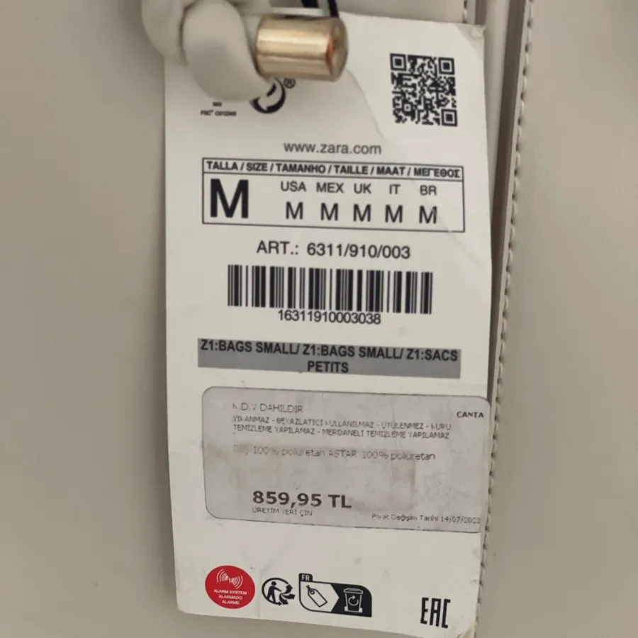 کیف زارا سایز متوسط
