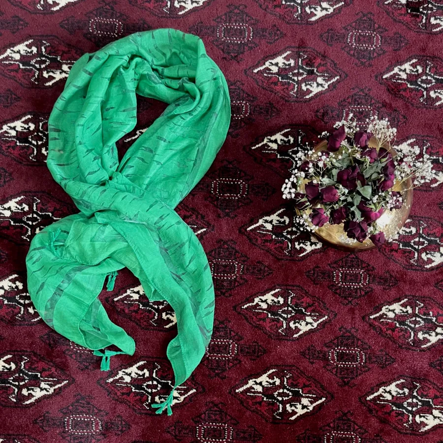 شال مجلسی سبز