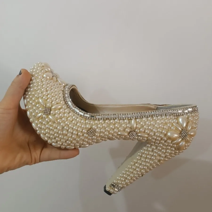 کفش مرواریدی عروس