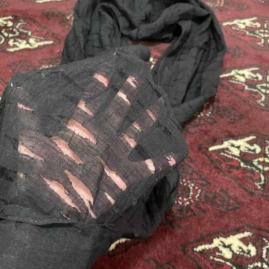 شال مشکی مجلسی