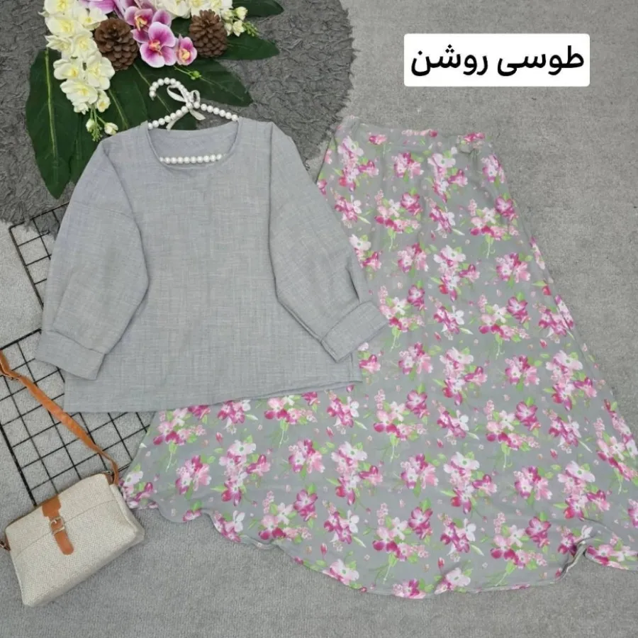شومیز دامن گلدار