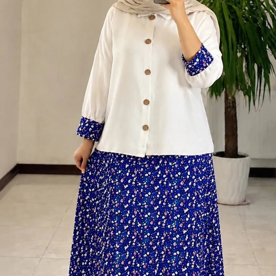 شومیز دامن  گل گلی