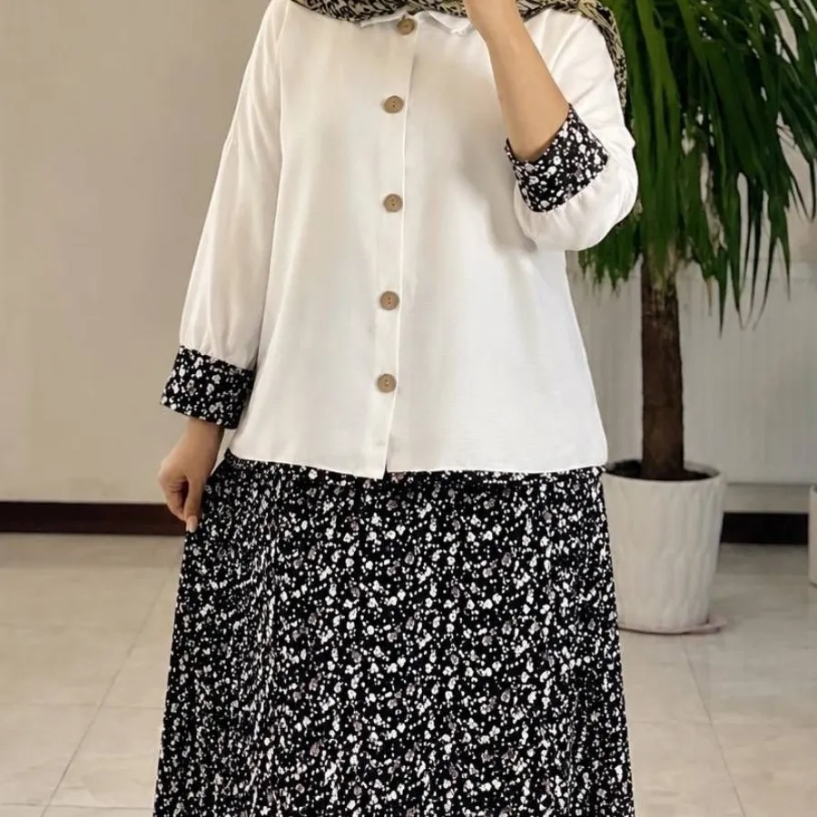 شومیز دامن  گل گلی