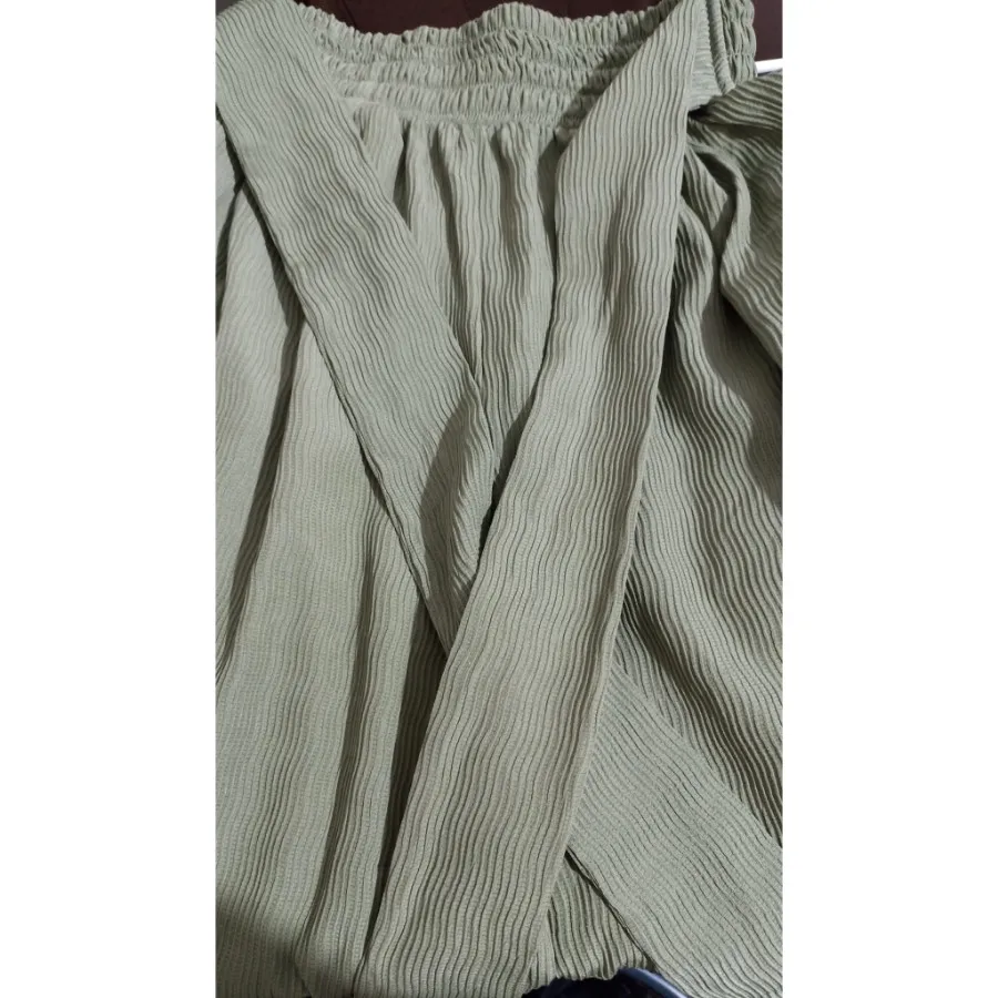شلوار پارچه ای سبز