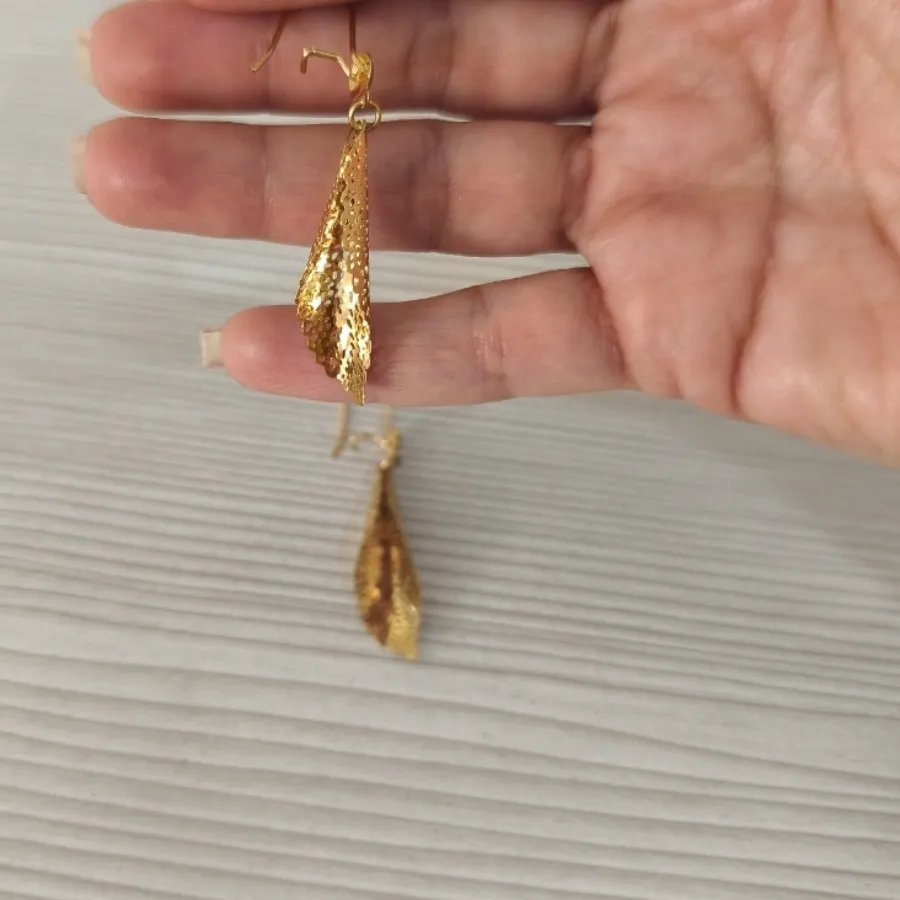 گوشواره طرح طلا حصیری