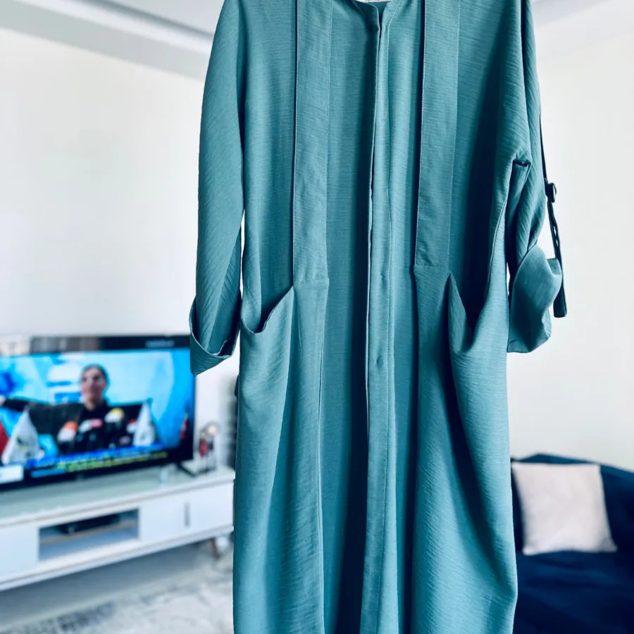 مانتو مزونی سبز درباری