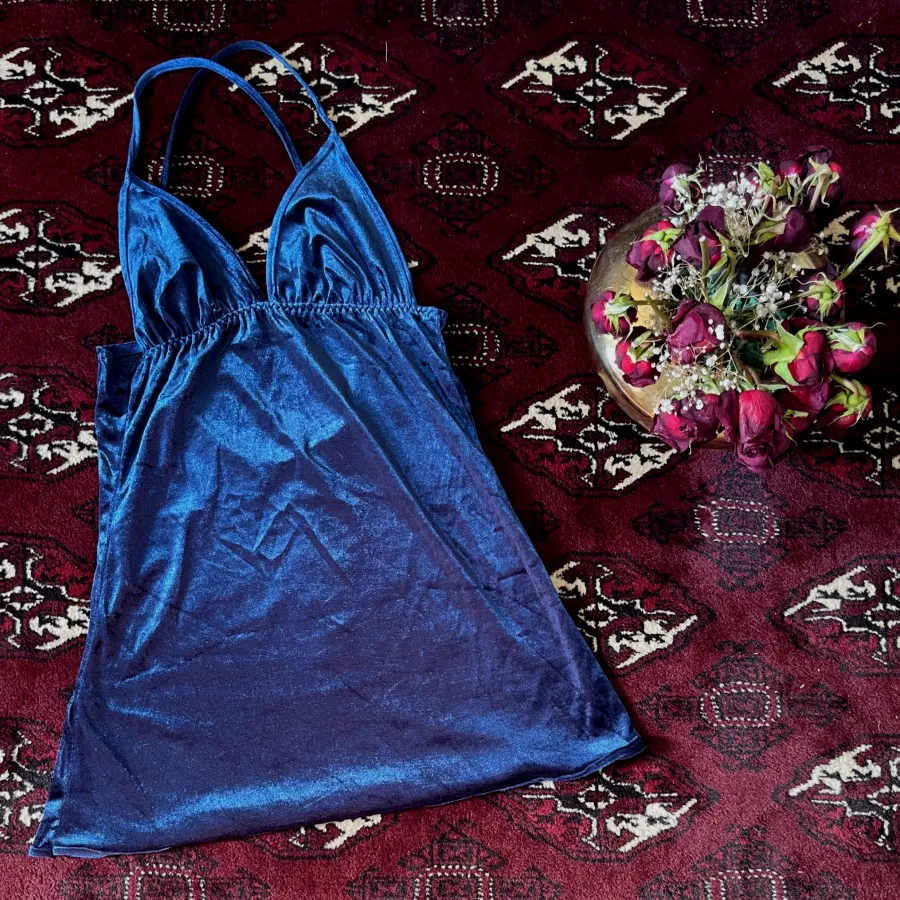 پیراهن مخمل خونگی